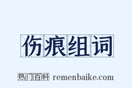 伤痕组词是什么意思的图片